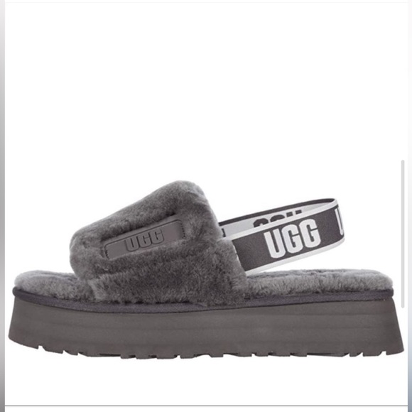 UGG Disco Slides in Dark Gray - Picture 14 of 14